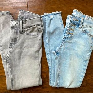 2 pairs Old Navy Girls Jeans / Jeggings size 7